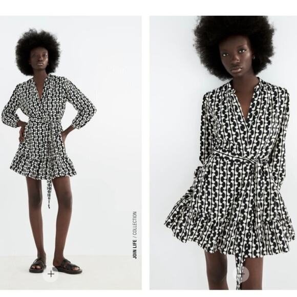 Zara Printed  the Paula Dress Sz S - Picture 4 of 12